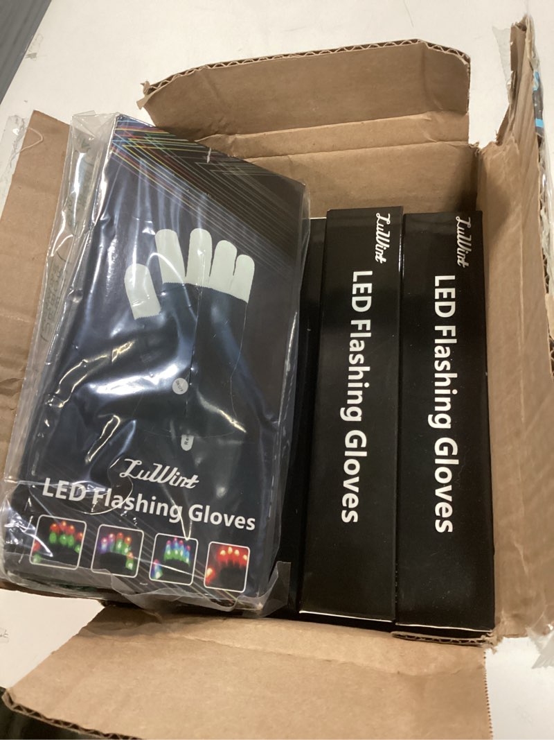 Condition photo showing New/Like New for Luwint LED Light Up Gloves, Flashing Sensory Toys for Autism, Cool Party Gifts for Kids Teens Adults Teens/Adults - 1 Pairs