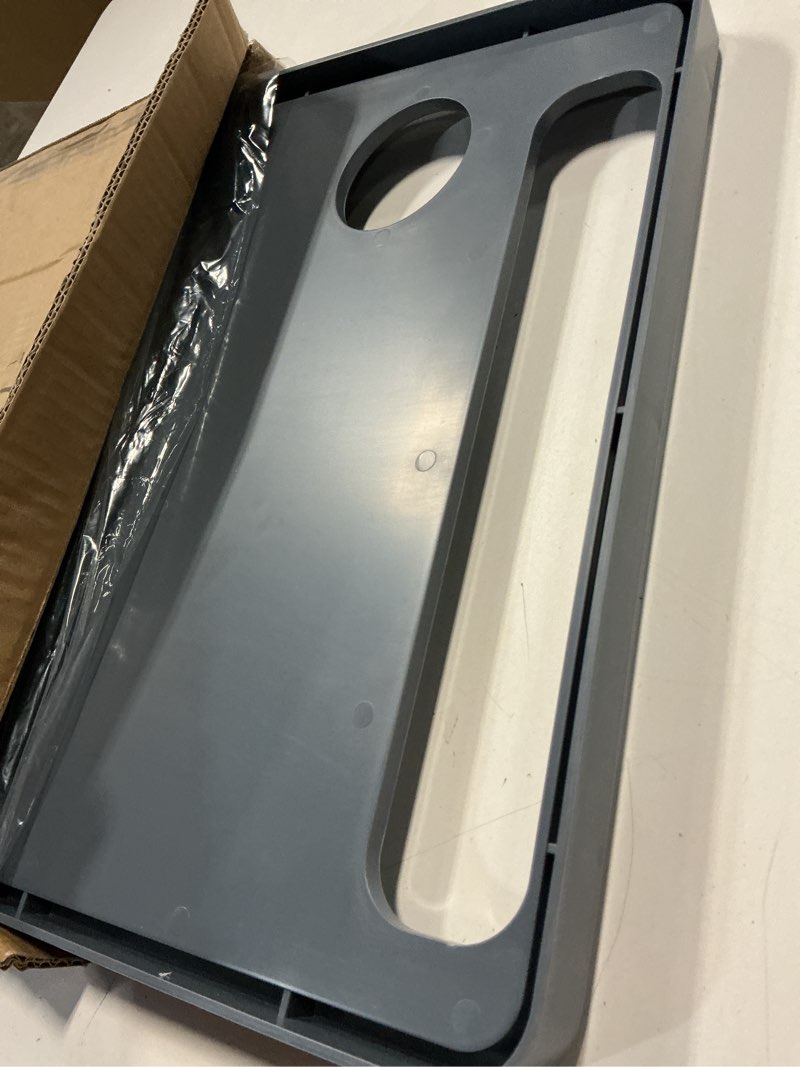 Condition photo showing New/Like New for walker tray table with 2 cup holders - universal trays for standard folding walkers - home mobility accessories by bluestone (gray)