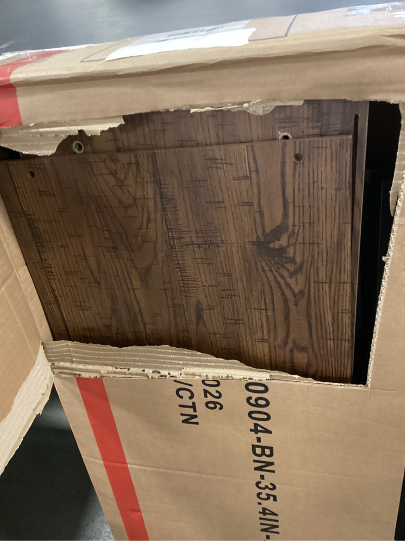 HOMISSUE Book Shelf, 3 Tier Deep Bookshelf with Storage, Engineered Wood and Metal Shelf Bookcase, Low Short Bookcases for Small Space, Living Room, Bedroom, Office, Rustic Brown