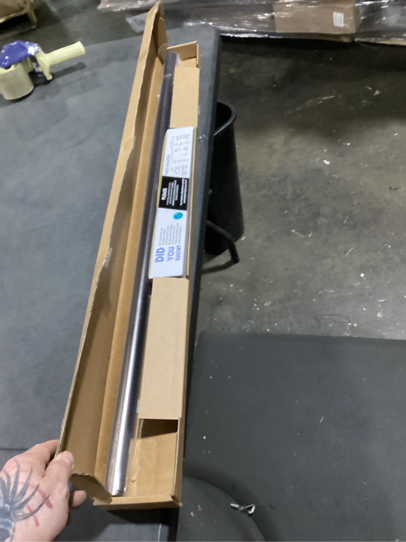 Condition photo showing Good Condition for blasthome® non-adjustable luxury curtain rods for windows, 1 ¼” rod set, 3 1/2 foot fixed length, oil rubbed bronze single rod oil rubbed bronze 3 1/2 foot