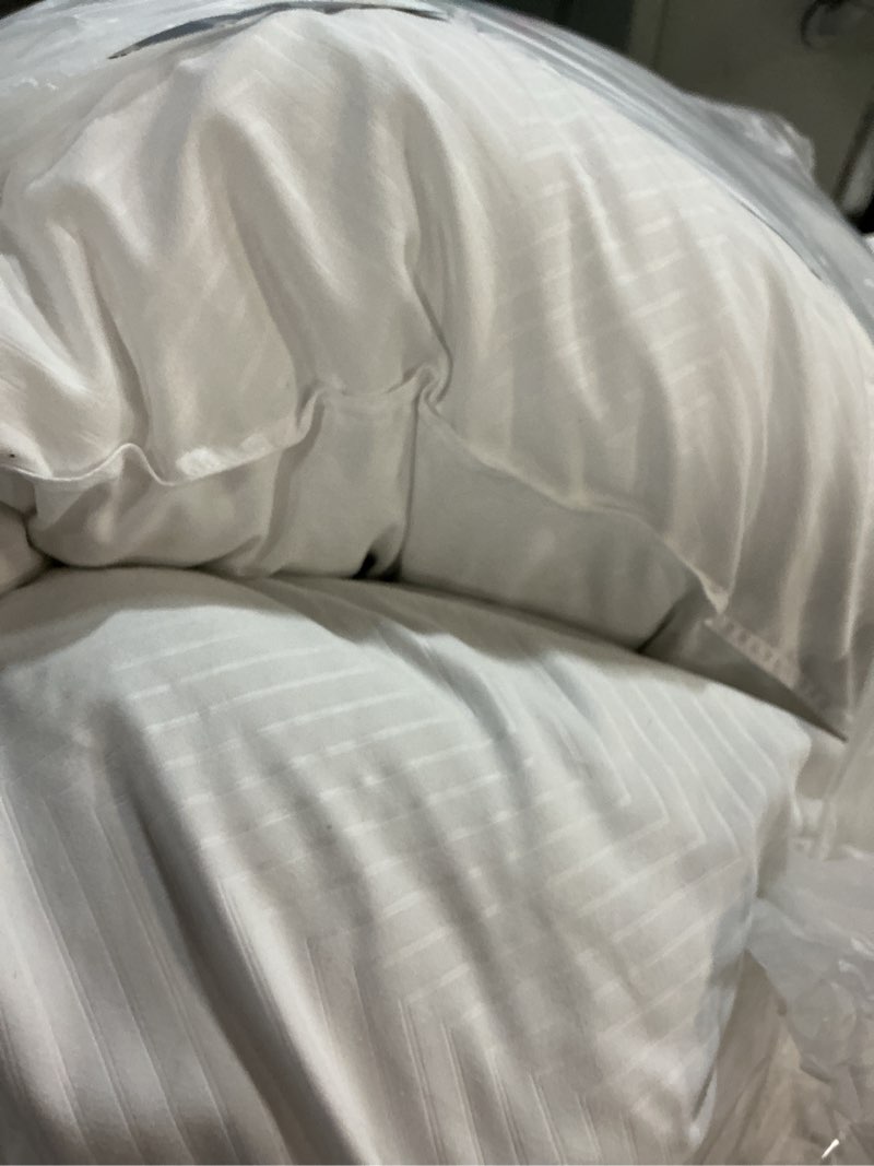 Condition photo showing Good Condition for topgreen feathers down throw pillow inserts 28x28, set of 2, 100% organic cotton shell, soft decorative euro pillow insert for living room sofa, couch, or bed (white) 28x28 inch(pack of 2) white(pack of 2)