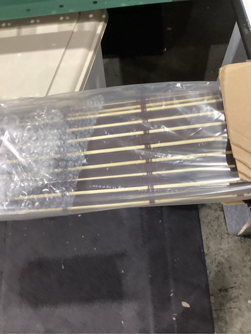 Condition photo showing Good Condition for luckup cordless roman shades, roll up bamboo blinds for indoor windows, light filtering uv protection natural bamboo shades, easy to install for home & office, 38" w x 64" l, brown 38"w x 64"h brown