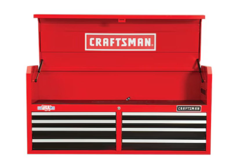 CRAFTSMAN 2000 Series 51.5-in W x 24.5-in H x 16-in D 8 -Drawer Steel Tool Chest ( Red and Black )