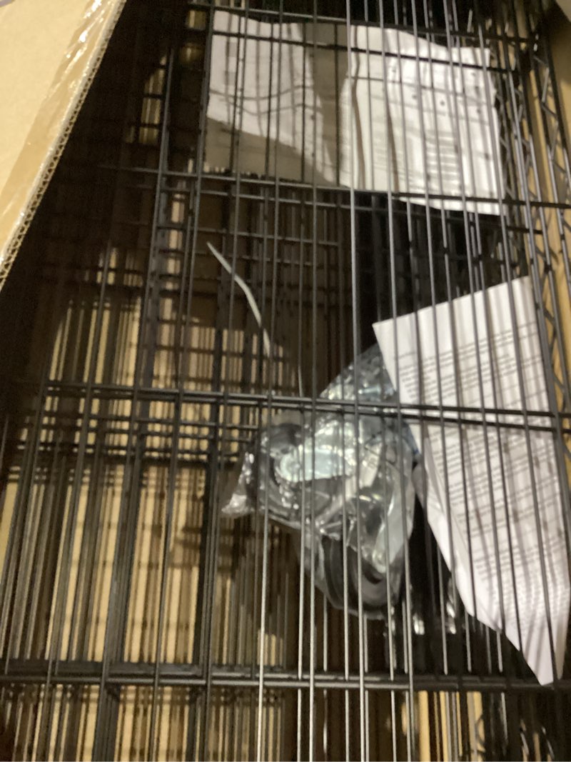 Condition photo showing New/Like New for FDW 48"L×18"W×82"H Wire Shelving Unit Storage Cart Metal Shelf Rolling Utility Cart 2100Lbs Capacity with 6 Tier Casters Adjustable Layer Rack Strong Steel for Restaurant Garage Pantry Kitchen,Black Black 48×18×82