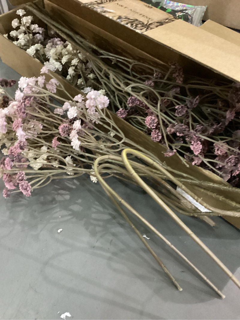 Condition photo showing Good Condition for N&T NIETING Baby Breath Flowers Artificial Bulk, 10Pcs Fake Gypsophila Plants Bouquets Flowers Real Touch Faux Babies Breath Arrangement for Home Wedding Party Vase Decoration Fall Pink Fall Pink 10pcs
