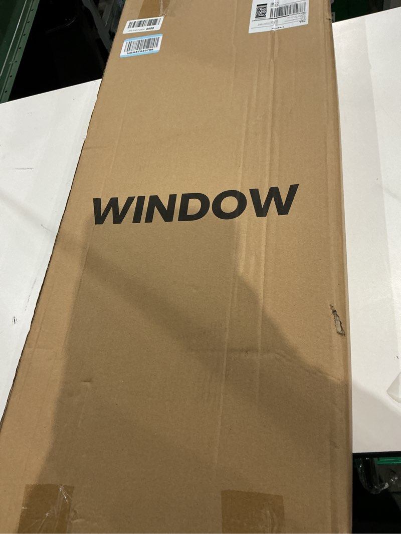 Condition photo showing New/Like New for fixed rv window, 12" w x 35" h tinted window replacement for rv camper caravan motorhome with trim ring, suitable for 7/8" or 1-1/4" and slightly thicker up to 1/16" walls, dot approved 12x35in
