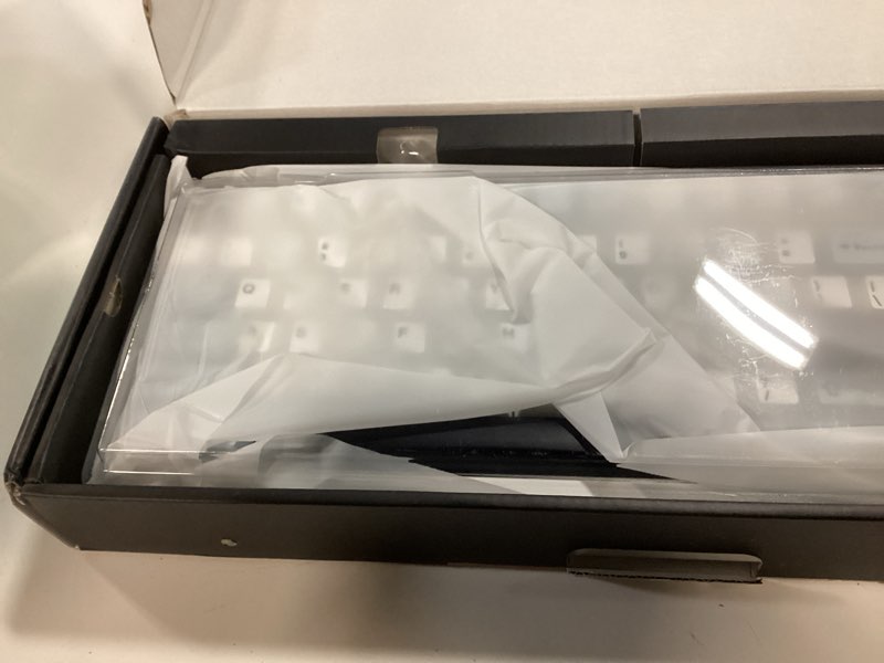 Condition photo showing New/Like New for aula f99 wireless mechanical keyboard, hot swappable custom keyboard,pre-lubed linear switches,gasket structure,rgb backlit gaming keyboard (blue&white)