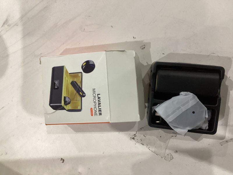 Condition photo showing Good Condition for rythflo wireless lavalier microphone for iphone/android with lightning/usb c(2 tx+2 rx+charging case), mini microphone with noise cancellation, 35h battery, clip on lapel mic for video recording vlog black