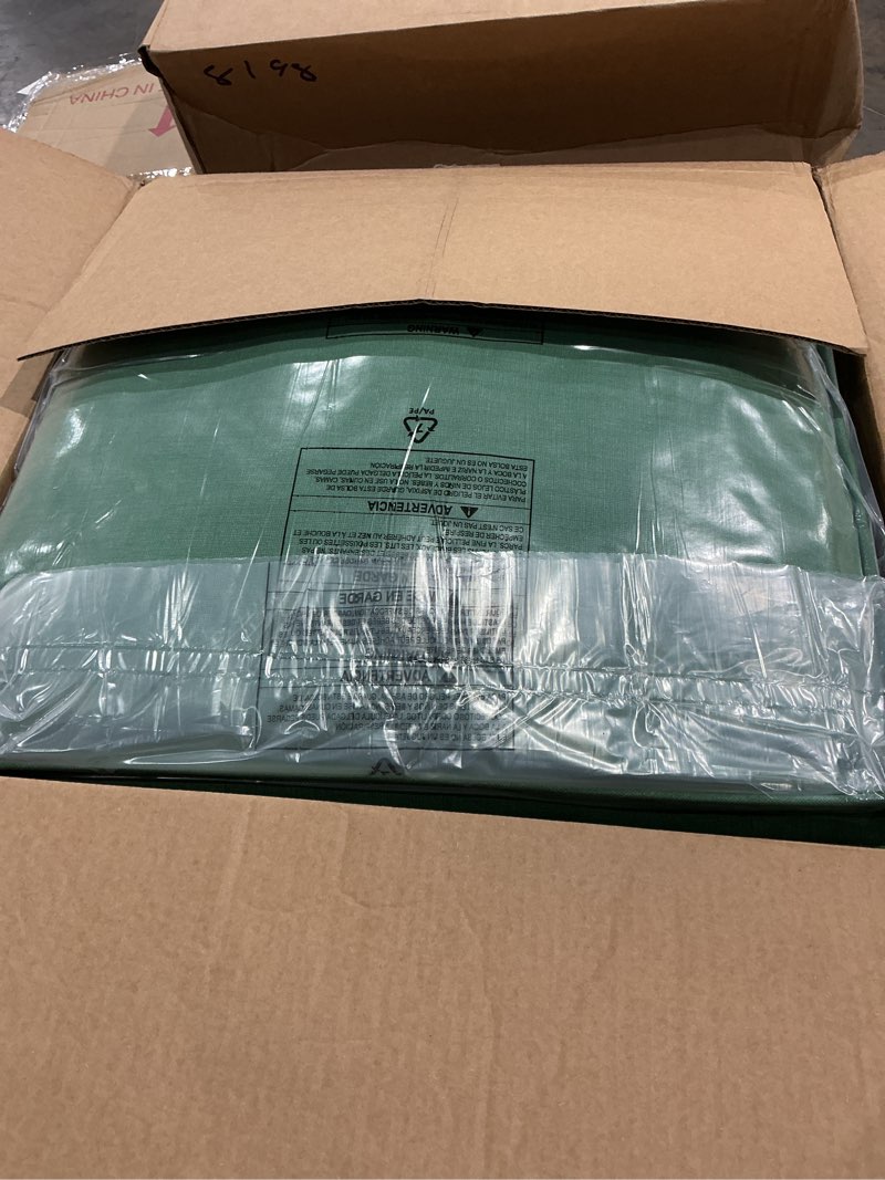 Condition photo showing Good Condition for arden outdoor deep seat cushion set, 24 in x 24 in, weather-proof, rain-proof, fade resistant patio cushion for chair, sofa, and couch bright moss green leala polyfill bright moss green leala 24" x 24"