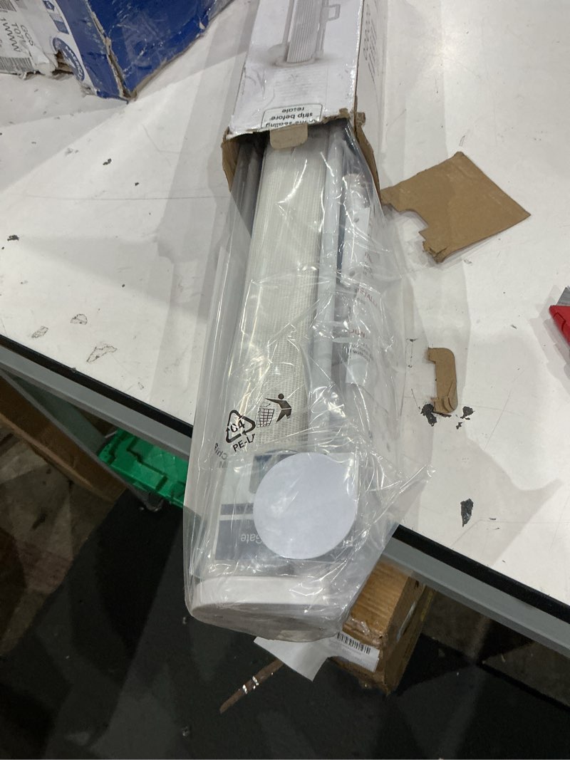 Condition photo showing Good Condition for reinforced 75” wide retractable baby gate with support rods, upgrade extra long retractable dog gates for doorways extra wide mesh baby gate retractable pet gate for stairs child safety gate(white) white reinforced 33" tall x 75" wide