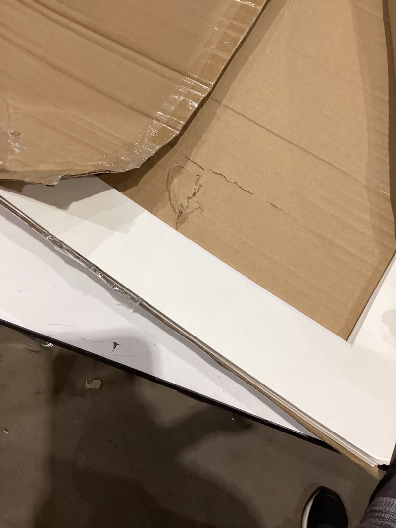 Condition photo showing As Is for zbeivan 24x36 white picture mats for 20x30 pictures with core bevel cut frame mattes - pack of 12 white 12 pcs 24x36 for photos 20x30
