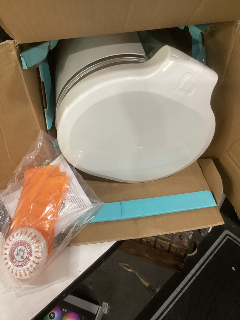 Condition photo showing Good Condition for munchkin® step™ diaper pail powered by arm & hammer, #1 in odor control, award-winning, includes 1 snap, seal & toss™ bag, 1 starter refill ring, and 1 puck™ baking soda cartridge