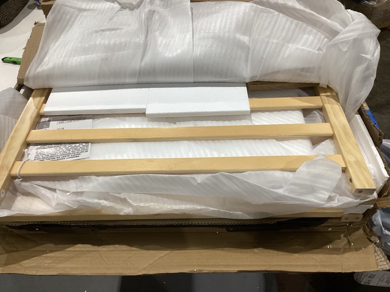Condition photo showing Good Condition for dream on me synergy 5-in-1 convertible full-size baby crib with toddler, day & full bed conversion in natural, greenguard gold & bsa, 3 mattress heights, sustainable pinewood natural synergy