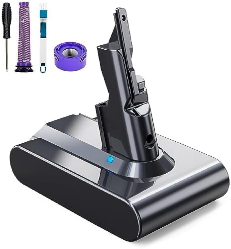 Upgraded 6.0Ah V7 21.6V Lithium Replacement for V7 Battery Compatible with SV11 V7 Motorhead V7 Trig