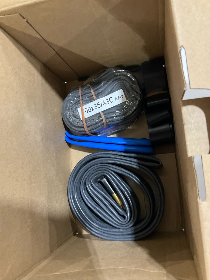 Condition photo showing As Is for YUNSCM 2-PCS 700C Road Bike Tires 700 X 35C/37-622 Compatible with 700X33C 700X34C 700X35C 700X36C 700X37C Bike Bicycle Tires 2-pcs Bike Tires and Av48mm Schrader Valve Tubes