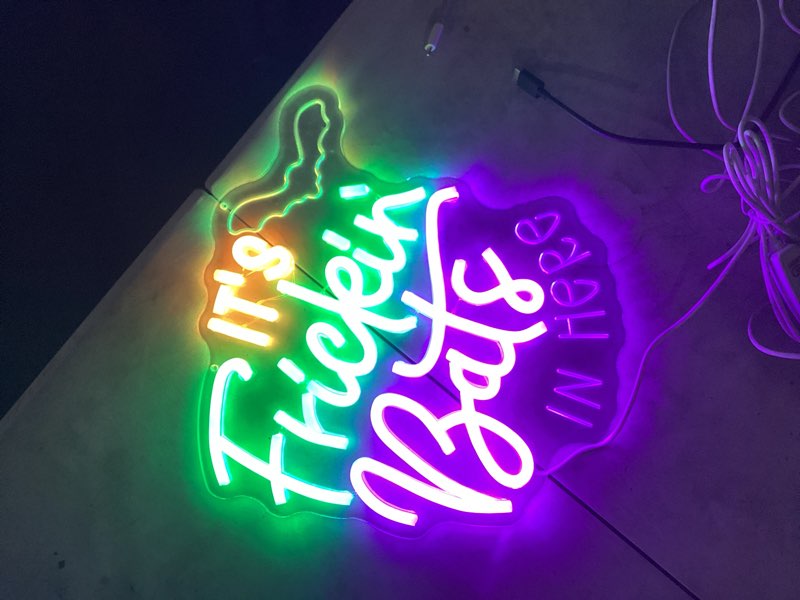 Halloween Neon Signs for Wall Decor Light Up Bats Sign for Man Cave Bats Neon Lights for Bedroom Usb Halloween Led Sign for Bar Hanging Bat Decorations Indoor Party Gifts