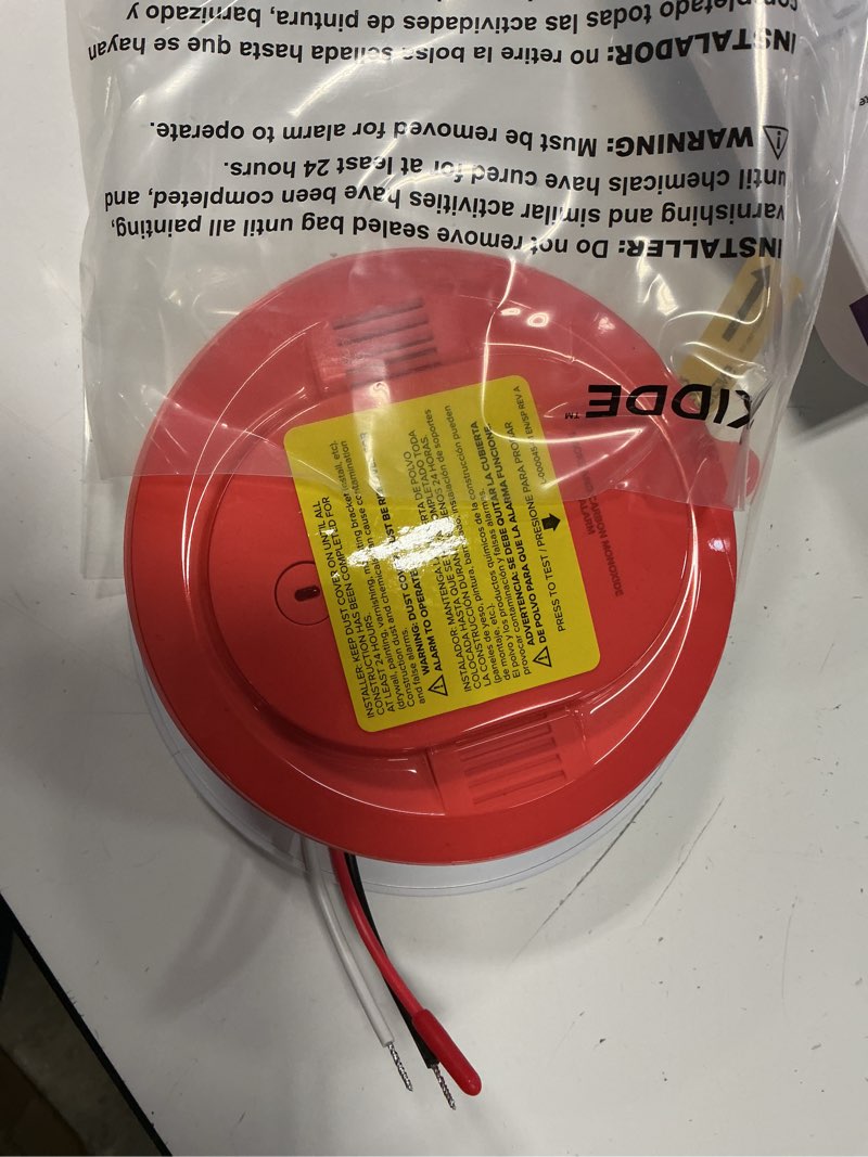 Condition photo showing Good Condition for kidde hardwired combination smoke & carbon monoxide detector, aa battery backup, 5-inch
