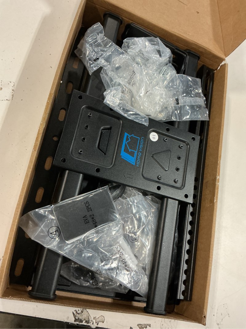 Condition photo showing Good Condition for HOME VISION TV Wall Mount for 32-70 Inch TV with Soundbar Bracket, Full Motion TV Bracket with Articulating Dual Arms, Swivel and Tilt, Fits 8" 12" 16" Stud, Max VESA 400X400mm, Up to 132lbs 32-70 Inch FM w/ Soundbar Brkt