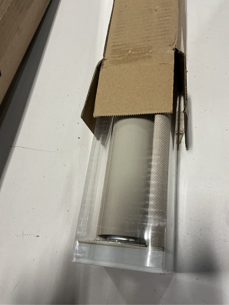 Condition photo showing Good Condition for 100% blackout roller shades cordless blinds for windows free-stop thermal insulated black out linen roller shades blinds for bedroom living dining room home office beige oatmeal 30" w x 72" h oatmeal 30"w x 72"h