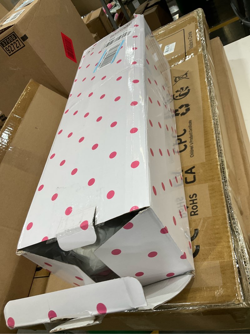 Condition photo showing As Is for “Froggy Girl” – 22” Realistic Reborn Toddler Doll with Rooted Red Hair, Green Eyes & Soft Full-Vinyl Body – Hand-Painted Skin – Includes Dress, Jacket, Shoes, Pacifier & Bottle