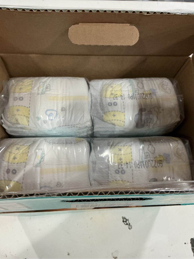 Condition photo showing New/Like New for pampers swaddlers diapers, size 0 (up to 10 lbs), 84 count, absorbent, keeps baby dry and comfortable, skin safe disposable baby diaper (packaging may vary) newborn 84