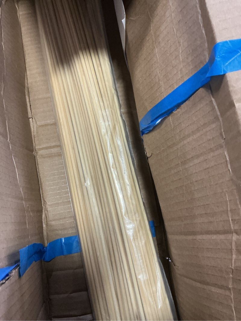 Condition photo showing Good Condition for 120 pcs bamboo marshmallow roasting sticks, smores skewers for fire pit, extra long 30 inch heavy duty 5mm thick wooden smores sticks for open fire pits roaster barbecue hot dog camping kebab sausage