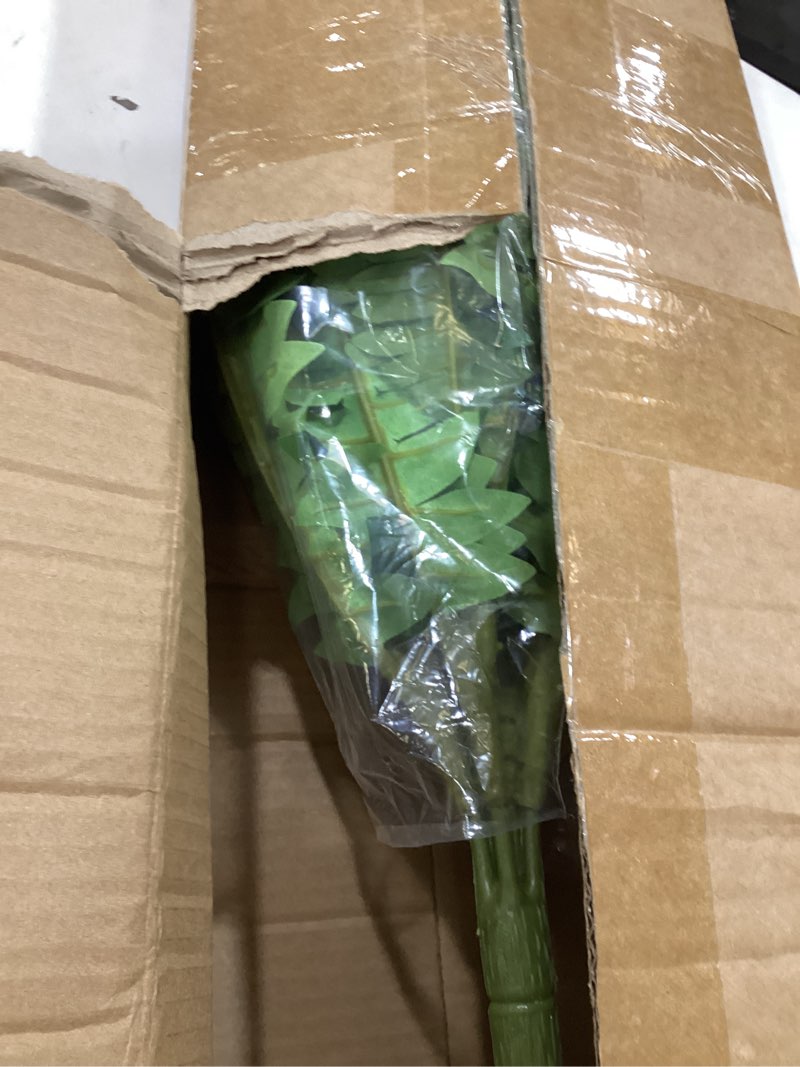 Condition photo showing As Is for 50" artificial boston ferns, fake bush plants, large faux ferns with 96 fronds for outdoors home decor 50" 1 pcs