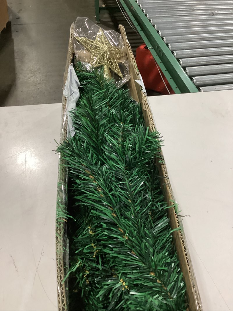 Condition photo showing Good Condition for Similar  stock pho green KTKDE 6ft Artificial Christmas Tree Outdoor  Tree Decorations with 1005 Tips Led String Lights Pencil Christmas Tree Indoor Holiday Office Party Decorations Black 6fto