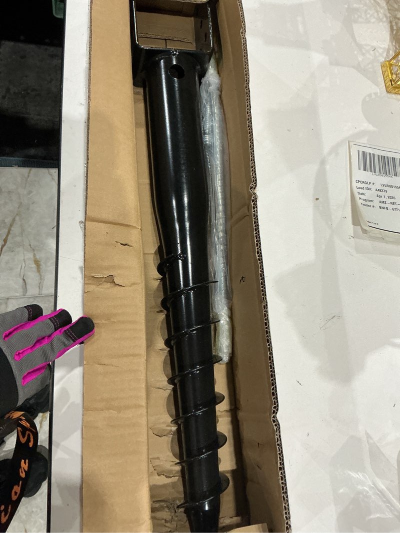 Condition photo showing Good Condition for premium no dig ground anchor diy screw in u-model 27 inch fits standard 4x4 post (3.5" x 3.5" inch) great for mailbox and fence posts 1
