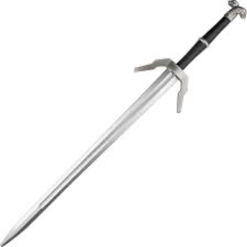 41 Inch Medieval Foam Witcher Hunting Long Sword for Cosplay LARP Costume Hollween (Twin Wolf)