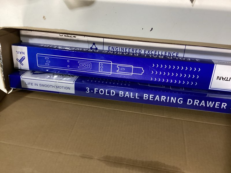 Condition photo showing Good Condition for LONTAN 4 Pairs 18 Inch Heavy Duty Soft Close Drawer Slides - 100LB Load Capacity Full Extension Drawer Glides Side Mount Ball Bearing Dresser Cabinet Rails with Screws 18 Inch 4