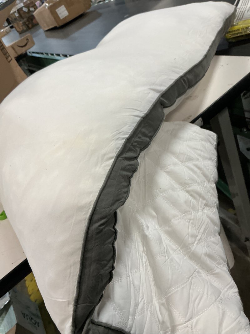 Condition photo showing As Is for (Similar to stock photo) Shredded Memory Foam Full Body Pillow, Long Hugging Bed Pillows for Adults, Breathable Extra-Firm Large Pillow for Side Sleep, Big Support Body Pillow for Sleeping (20 x 54 Inches)