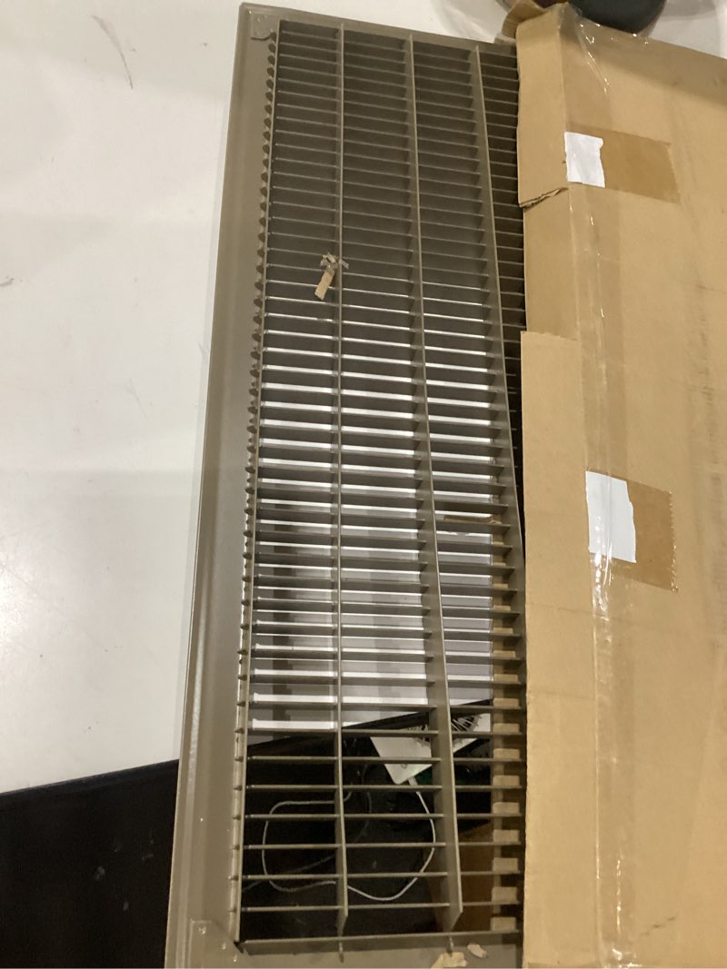 Condition photo showing Good Condition for hvac premium 4" x 8" or 8" x 4" heavy duty walkable floor grille - fixed blades air grille - brown [outer dimensions: 5.75 x 9.75] 4 x 8