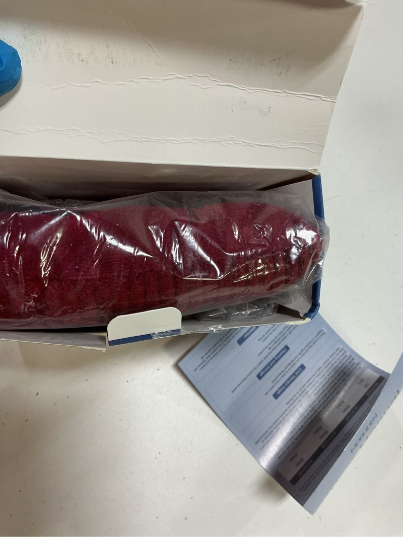 Condition photo showing New/Like New for Microwave Heating Pad 6 x 12 Small Heating Pad Microwave, Microwave Bean Bag Heating Pad for Neck and Shoulders, Moist Heat Pack Pillow Warm Compress for Knee, Muscles, Joints, Wrist (Wine Red) 6 X 12" Wine Red - 1 Pack