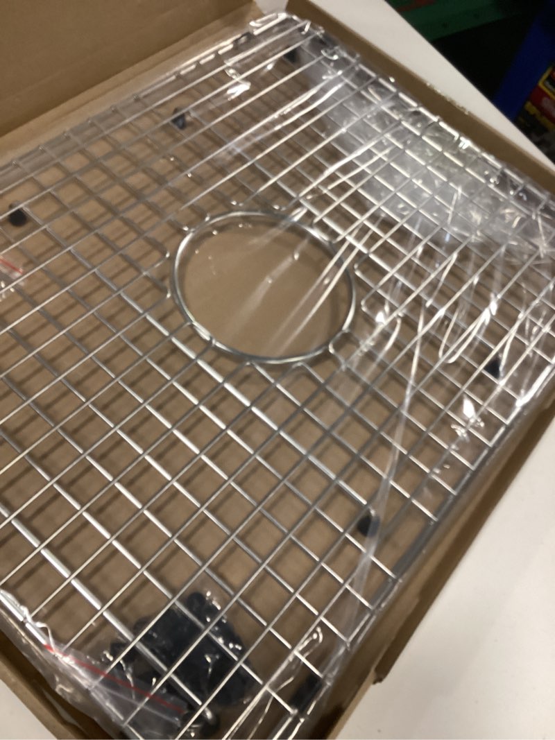 Condition photo showing Good Condition for Serene Valley Sink Bottom Grid 21" X 15-1/2", Centered Drain with Corner Radius 3/8", Sink Protector SVH2116C