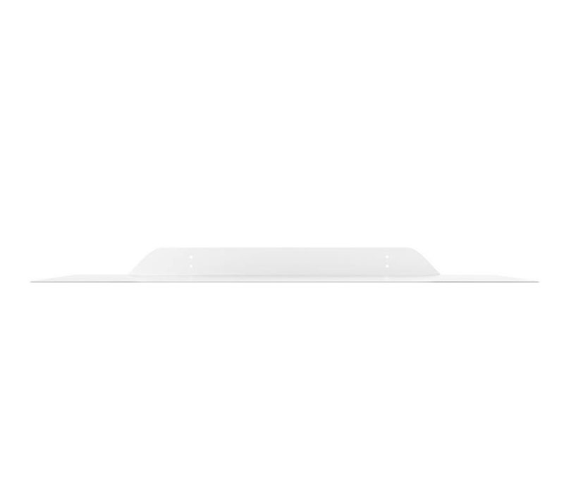 Sammy 6 in. x 24 in. x 1.75 in. White Iron Floating Shelf