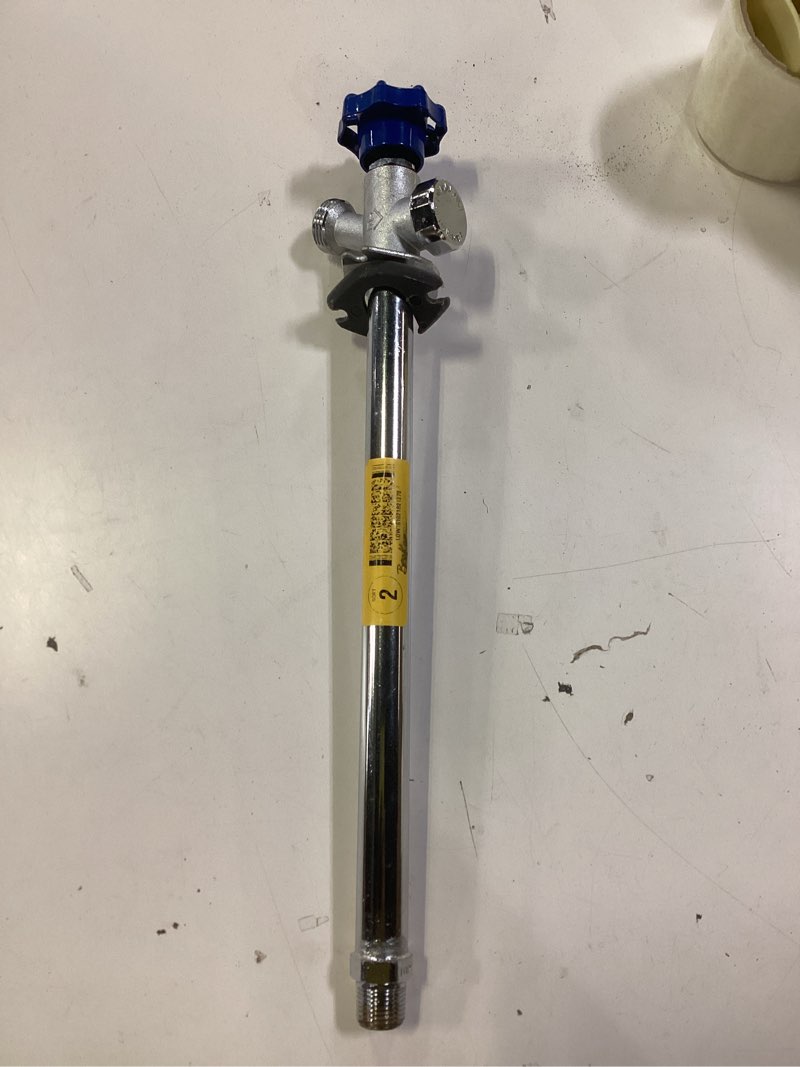 Condition photo showing Good Condition for eastman 6 inch frost free sillcock with vacuum breaker, 1/2 inch mip x 1/2 inch sweat, brass plumbing fitting
