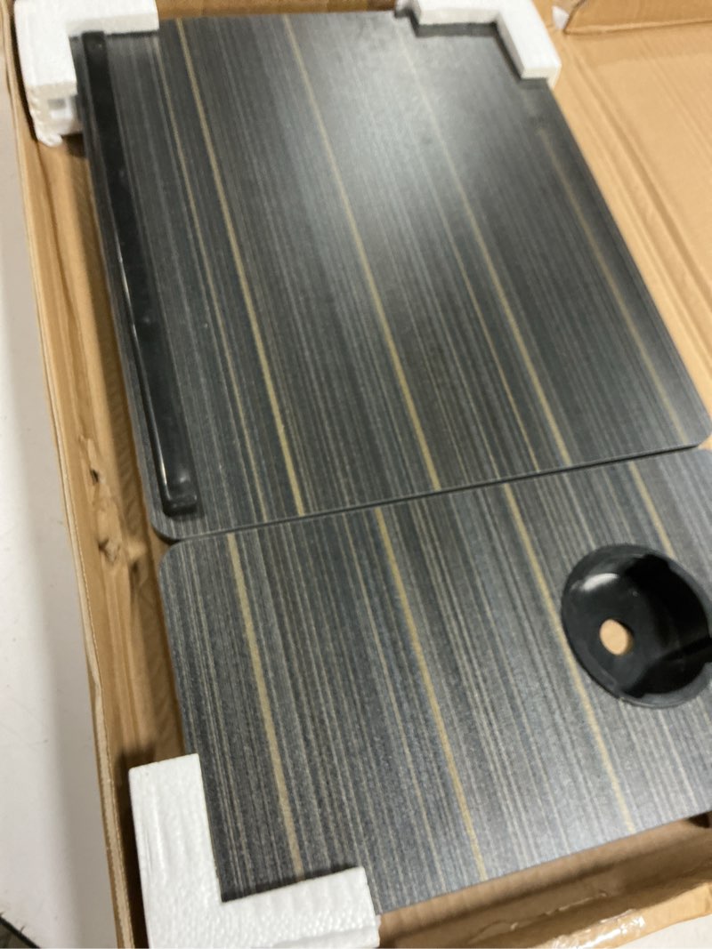 Condition photo showing Good Condition for laptop desk for bed couch,lap desk for laptop,portable laptop stand for desk,small adjustable laptop desk,foldable bed table for laptops and writing, bed tray table with cup holder(black)