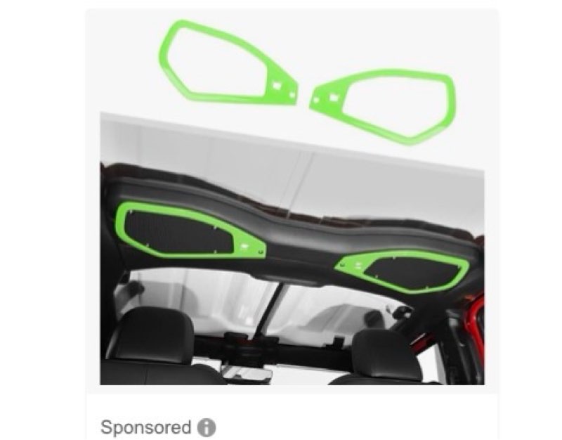savadicar overhead soundbar speaker trim cover for 2024+ jeep wrangler (jl) & gladiator (jt), enhanc