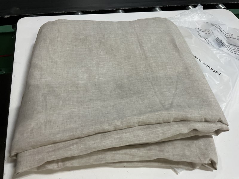 Condition photo showing Good Condition for quince european linen room drakening curtain 48x108in single panel