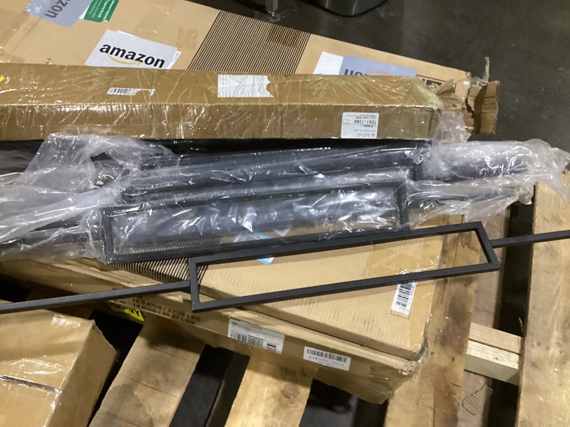 Condition photo showing New/Like New for 10 pcs wrought iron balusters 44 inches iron balusters for staircase hollow stair spindles 1/2" balusters for staircase interior satin black metal deck balusters