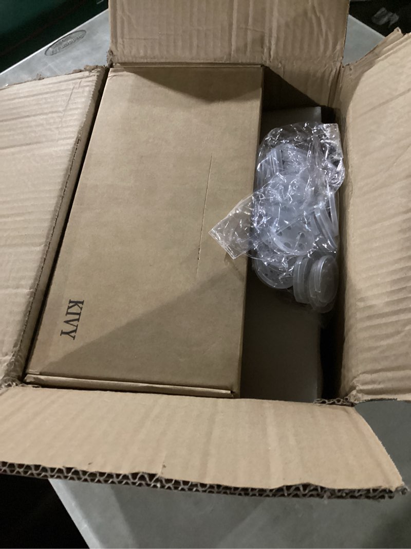 Condition photo showing item condition for KIVY Spice Drawer Organizer with 24 Spice Jars & 240 Labels - Seasoning Rack for Organization - Kitchen Drawer Insert for Spice Jars - Glass Seasoning Jars with Airtight Lids - Glass Spice Jars Empty Bamboo White