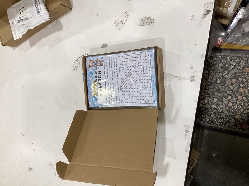 Condition photo showing New/Like New for Jetec 302 Pcs Bear Baby Shower Games Set 6 Games Include Baby Shower Word Scramble Word Search Predictions and Advice The Price is Right Guess Mom or Dad(Blue Bear)