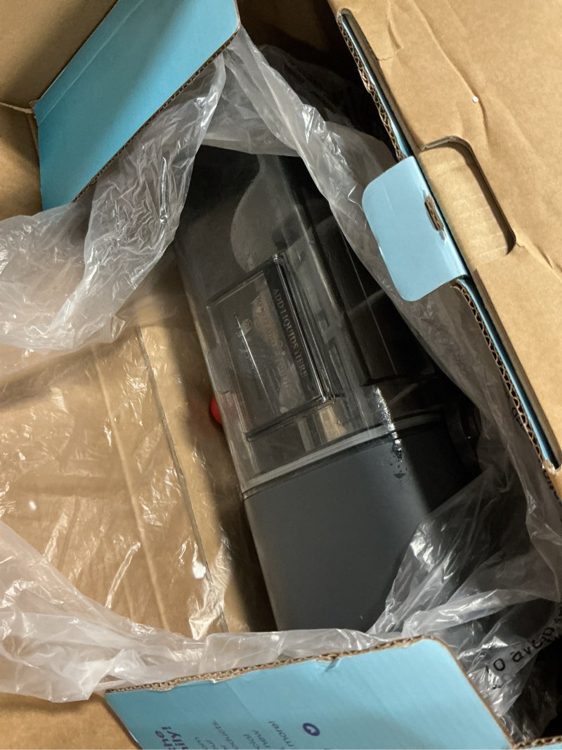 Condition photo showing As Is for Iceman by Chefman Slush-Ease MAX 90oz Slushie Machine, 64oz Liquid Capacity Frozen Drink Maker & Slushy Machine with 5 Presets and LED Display, Perfect for Frozen Margaritas, Frappes, Smoothies