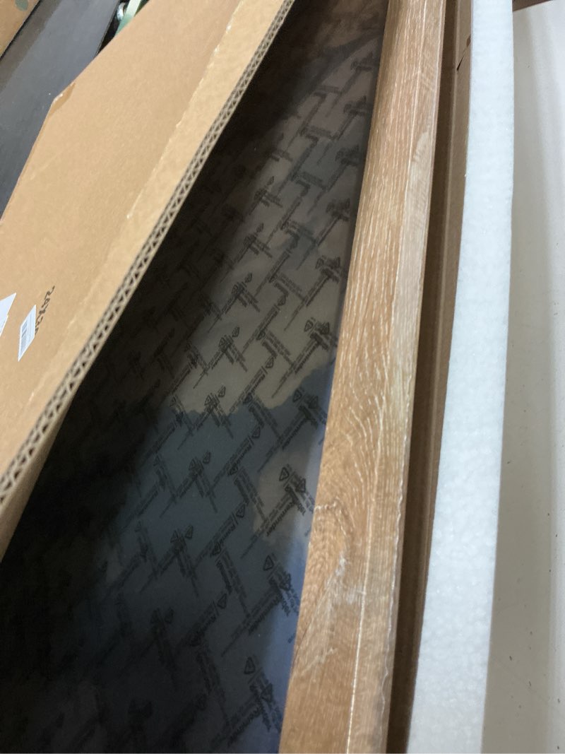 Condition photo showing New/Like New for 24x36 poster frame natural woodgrain brown, poster frames 24 x 36 inches or 24x36 picture frames with hd plexiglass durable and scratch-proof for horizontal or vertical wall mounting, 1 pack