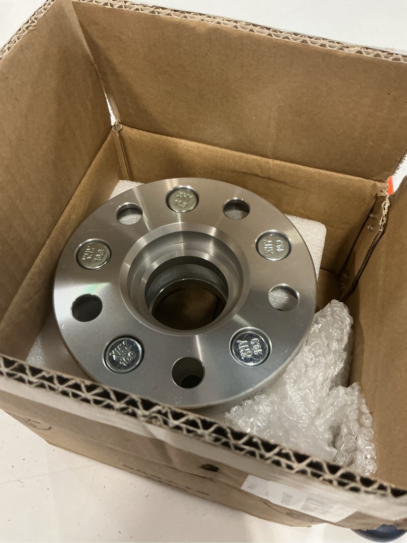 Condition photo showing Good Condition for customadeonly 5x114.3 to 5x112 wheel adapters 20mm (2pcs) hubcentric 67.1mm to 57.1mm bore m12x1.5 studs – forged 6061-t6 aluminum anodized – allows 5x114.3 cars to use 5x112 wheels 2pcs -20mm thick