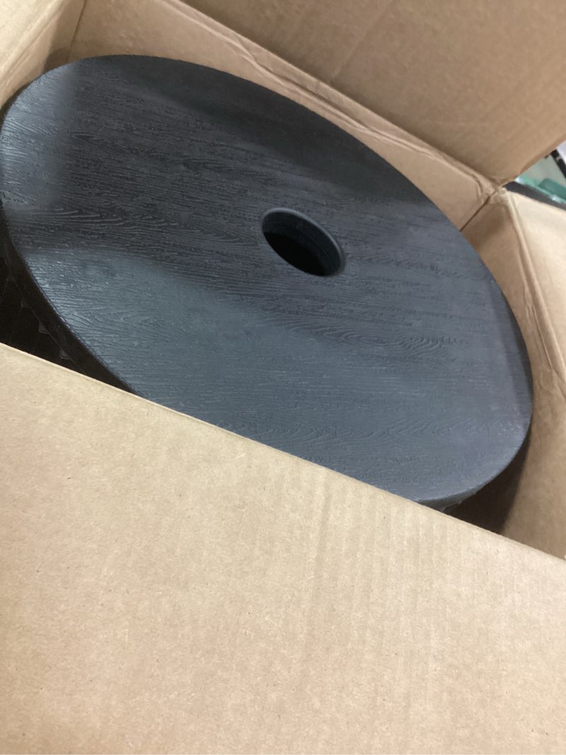 Condition photo showing Good Condition for FONTOI Patio Umbrella Base with 1.5" Pole Hole, 11.5 Gallon Fillable Heavy Duty Black Stand for Outdoor Market Umbrellas, Weather-Resistant Design for Garden, Deck, Lawn, Black