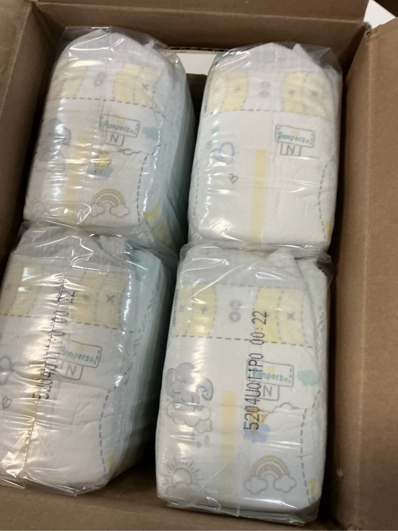 Condition photo showing New/Like New for pampers swaddlers diapers, size 0 (up to 10 lbs), 140 count, absorbent, keeps baby dry and comfortable, skin safe disposable baby diaper (packaging may vary) newborn 140