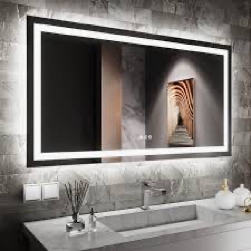 Led ligthted mirror bathoroom mirror 55x18