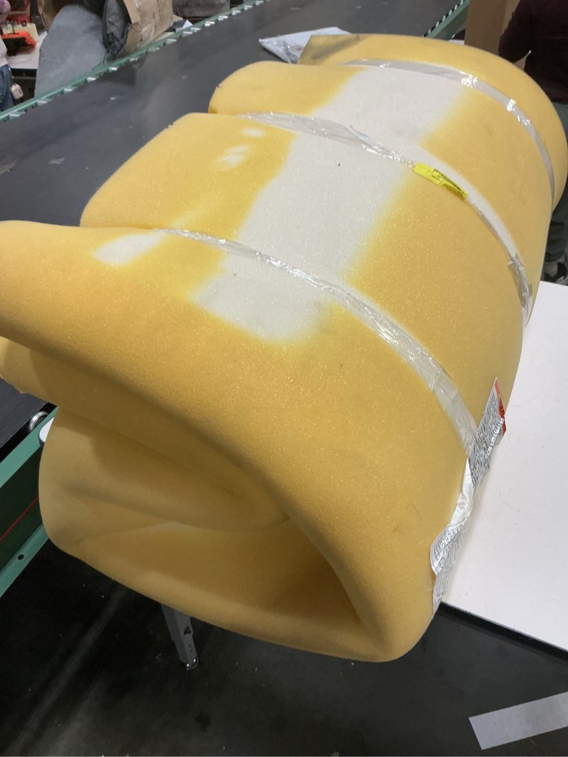 Condition photo showing As Is for isotonic+ memory foam mattress topper  king  2 inch  isotonic